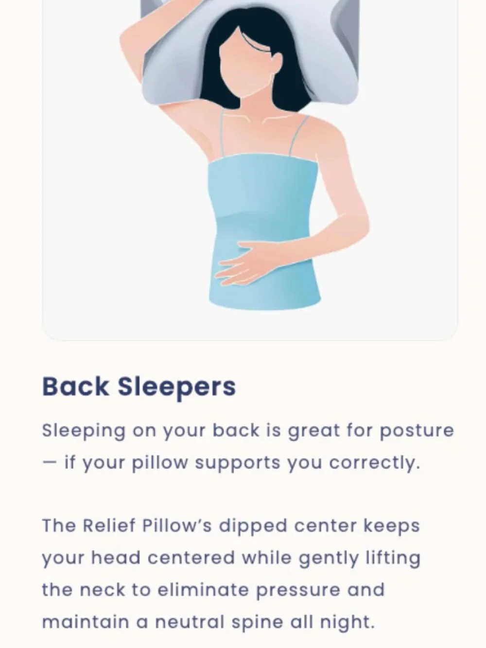 Dreamers Relief Pillows - 2 Pack New